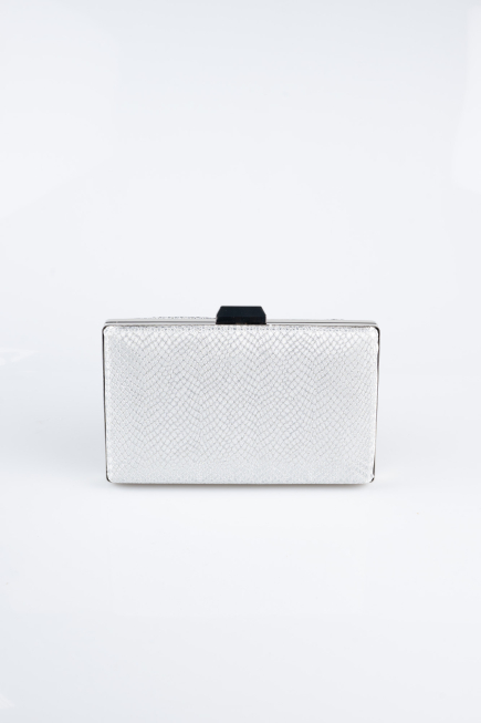 Silver Patterned Night Bag SH859