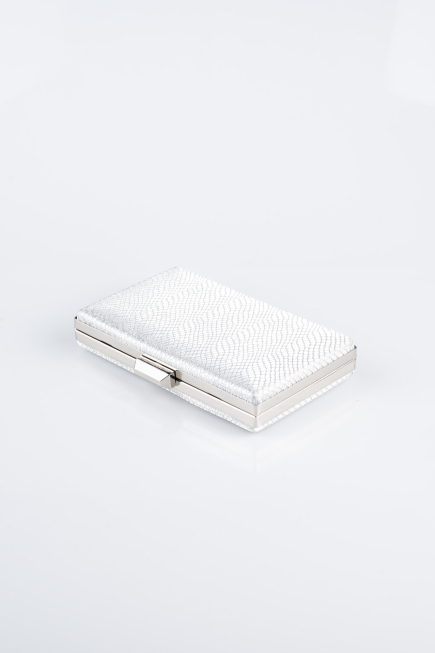 Silver Patterned Night Bag SH859