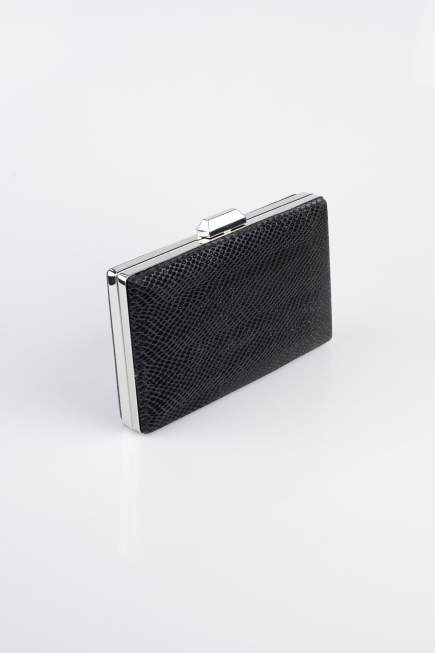 Black Patterned Night Bag SH859