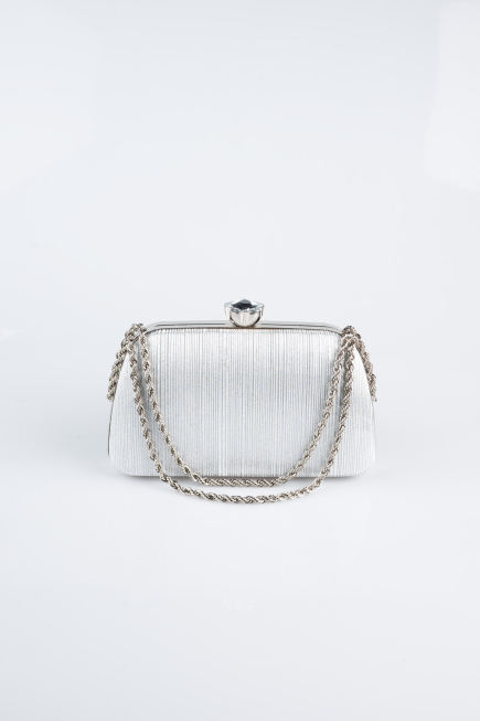 Silver Laser Cut Night Bag SH860