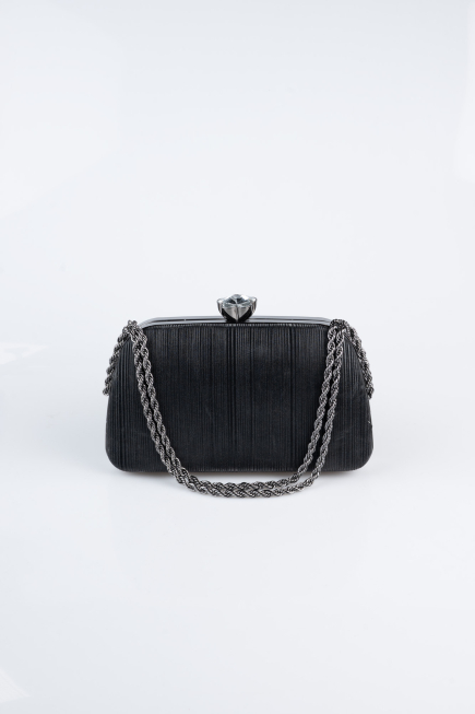 Black Laser Cut Night Bag SH860