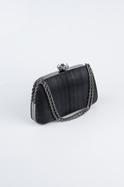 Black Laser Cut Night Bag SH860