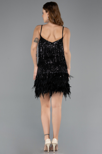 Short Black Invitation Dress ABK1629