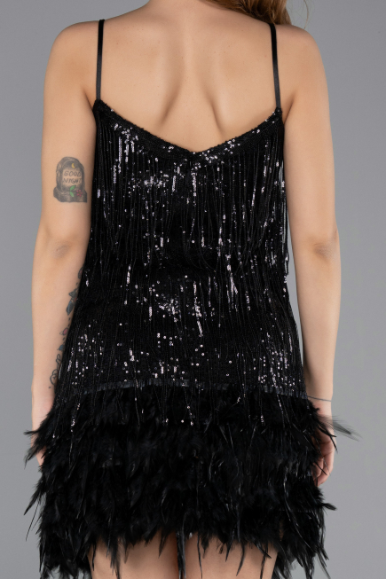 Short Black Invitation Dress ABK1629