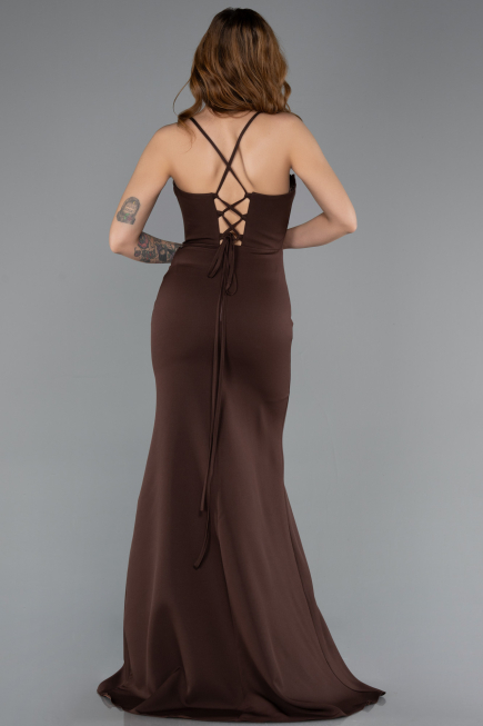 Long Brown Evening Dress ABU5506
