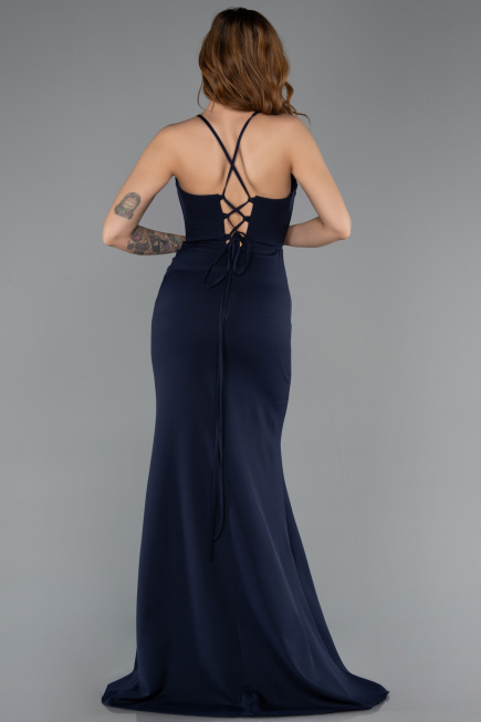 Long Navy Blue Evening Dress ABU5506