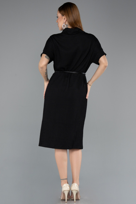 Midi Black Cocktail Dress ABK2494