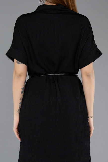 Midi Black Cocktail Dress ABK2494