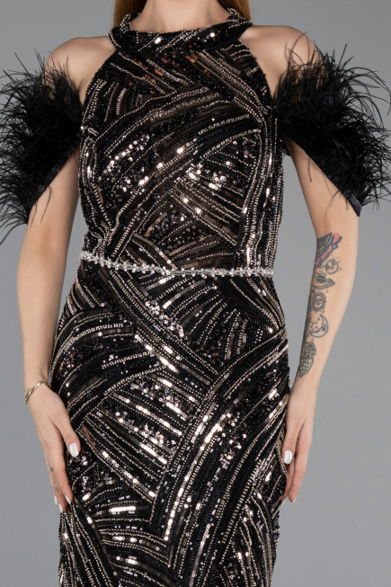 Long Black Evening Dress ABU5538