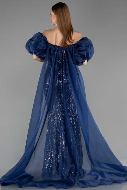 Long Navy Blue Evening Dress ABU5537