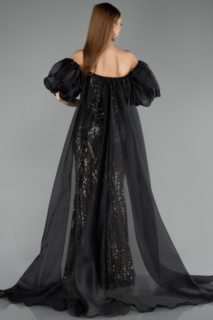 Long Black Evening Dress ABU5537