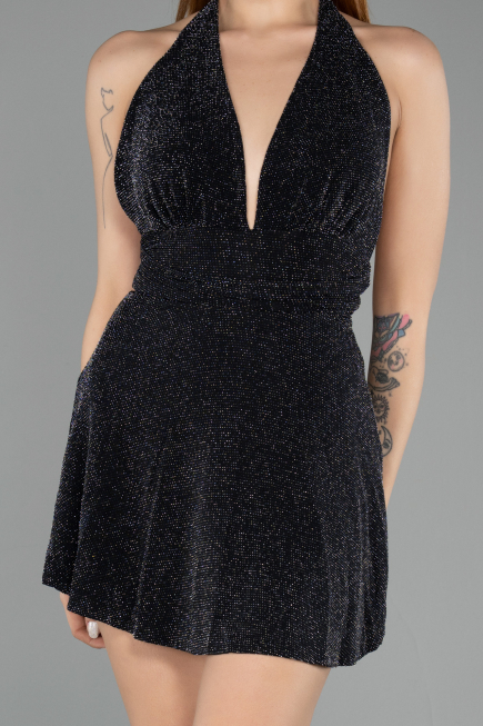 Mini Black Cocktail Dress ABK2490
