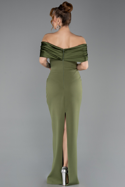 Midi Olive Drab Party Dress ABK2501