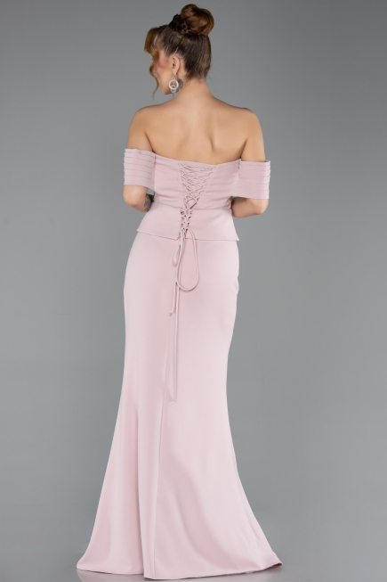 Long Powder Color Evening Dress ABU5559