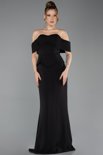 Long Black Evening Dress ABU5559