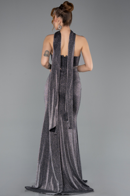 Long Anthracite Evening Dress ABU5560