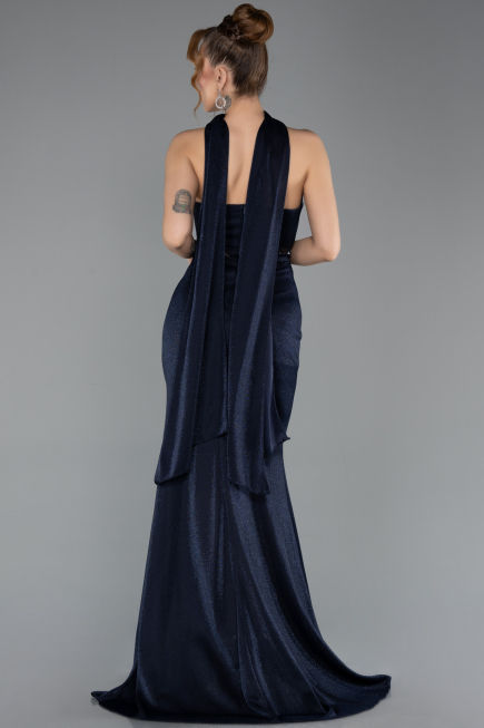 Long Navy Blue Evening Dress ABU5560