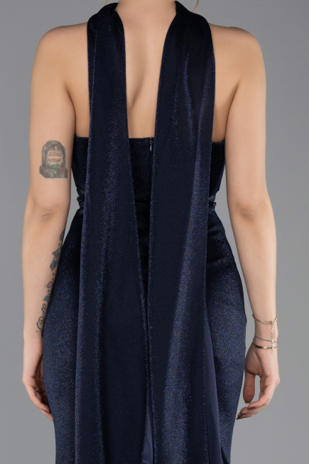 Long Navy Blue Evening Dress ABU5560