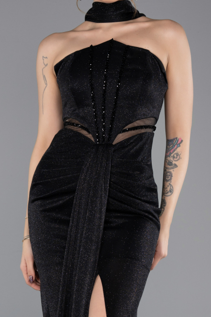 Long Black Evening Dress ABU5560