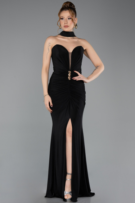 Long Black Evening Dress ABU5561