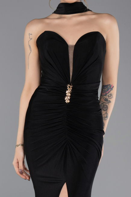 Long Black Evening Dress ABU5561