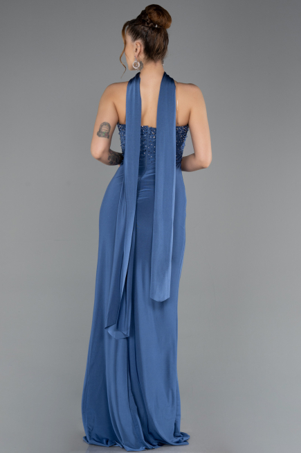 Long Indigo Prom Gown ABU5564