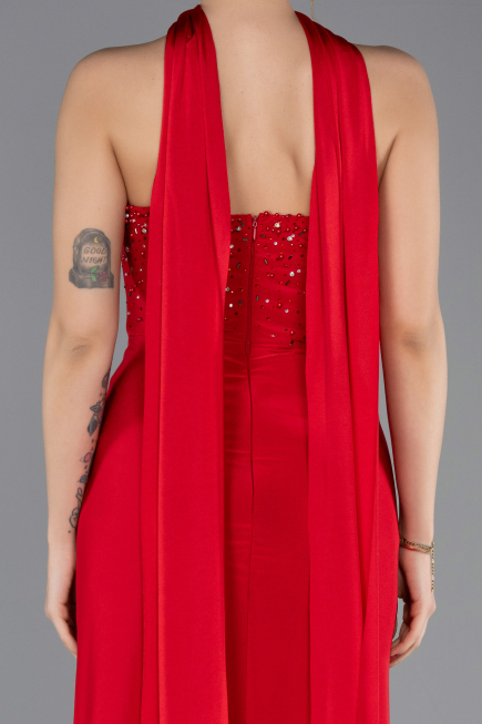 Long Red Prom Gown ABU5564