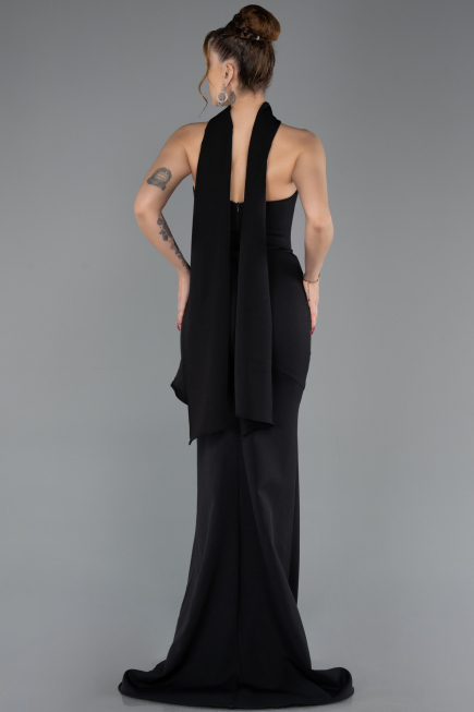 Long Black Mermaid Evening Gown ABU5566