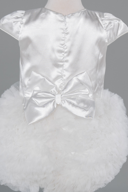 Short White Girl Dress ABK2502