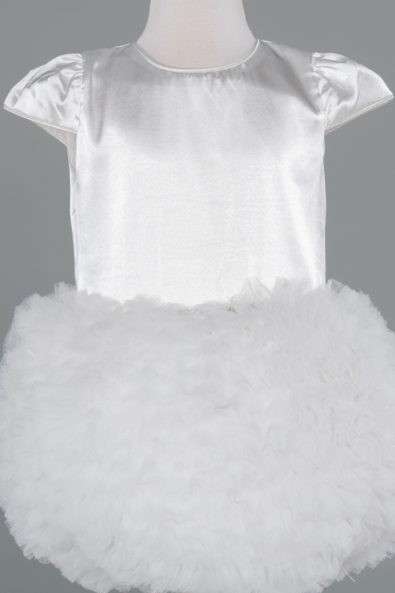 Short White Girl Dress ABK2502