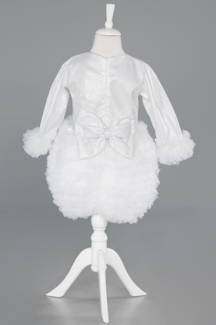 Short White Girl Dress ABK2503