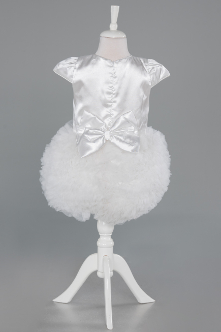Short White Girl Dress ABK2502