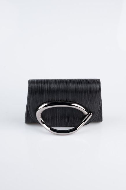 Black Laser Cut Night Bag KC790