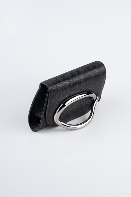 Black Laser Cut Night Bag KC790