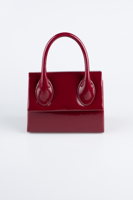 Burgundy Patent Leather Night Bag KC165