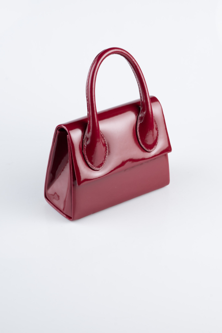 Burgundy Patent Leather Night Bag KC165