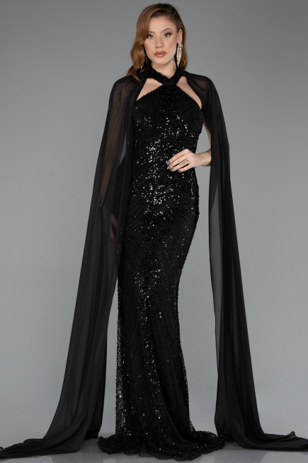 Long Black Evening Dress ABU5595