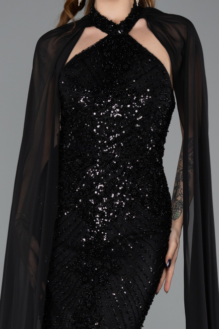 Long Black Evening Dress ABU5595