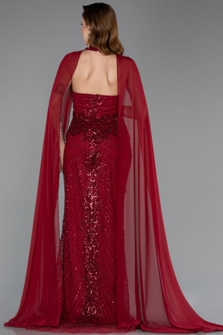 Long Burgundy Evening Dress ABU5595