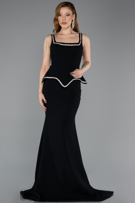 Long Black Mermaid Prom Dress ABU5597