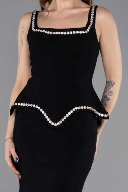 Long Black Mermaid Prom Dress ABU5597