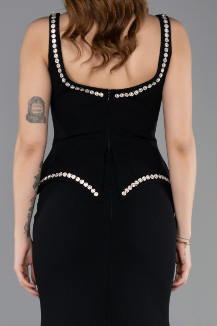 Long Black Mermaid Prom Dress ABU5597