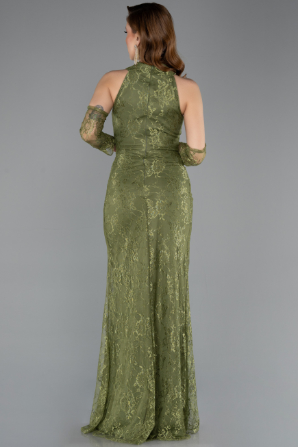 Long Olive Drab Dantelle Mermaid Prom Dress ABU5598