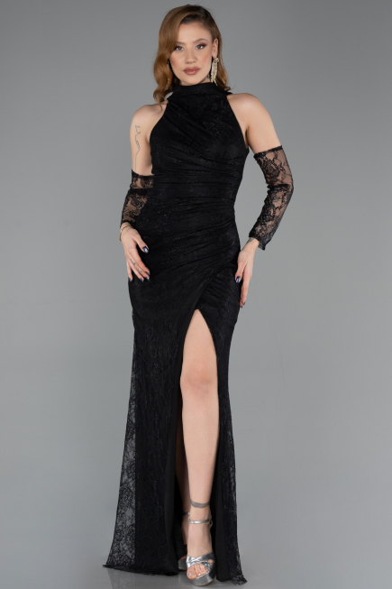 Long Black Dantelle Mermaid Prom Dress ABU5598
