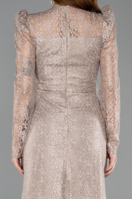 Long Mink Dantelle Evening Dress ABU5604