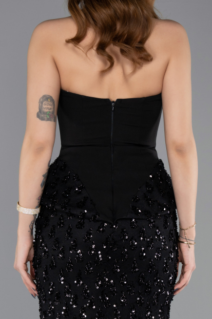 Long Black Dantelle Mermaid Prom Dress ABU5612