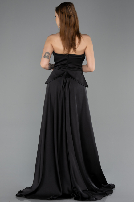 Long Black Dantelle Evening Dress ABU5615