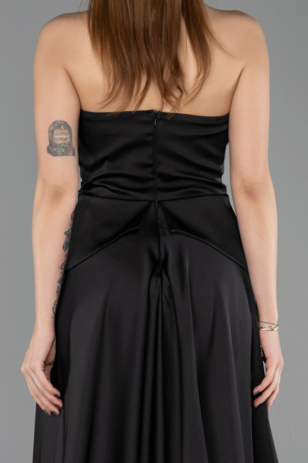 Long Black Dantelle Evening Dress ABU5615