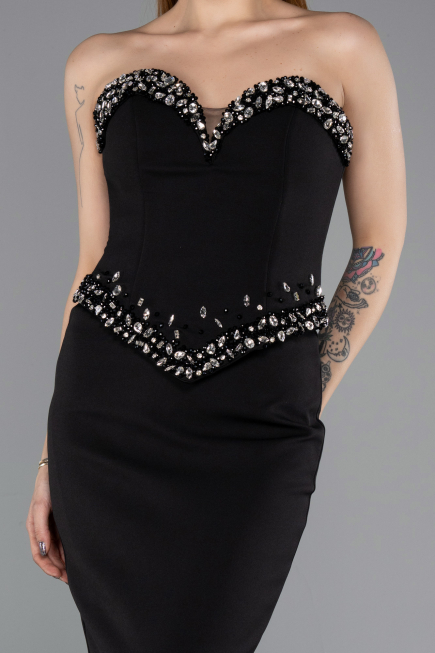 Long Black Evening Dress ABU5610
