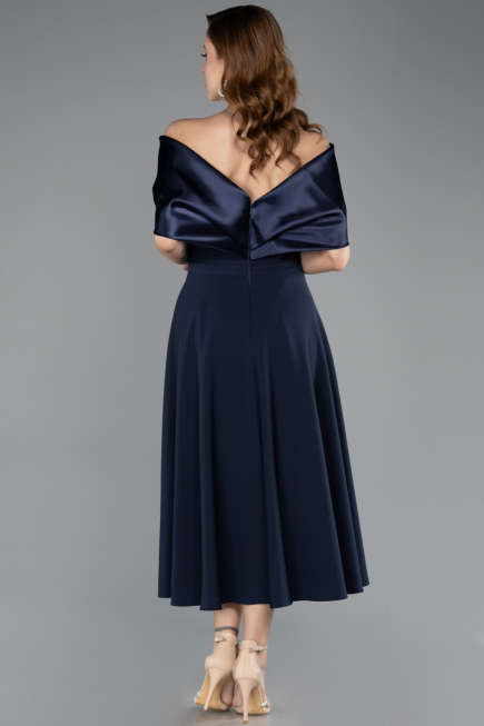 Midi Navy Blue Party Dress ABK2523